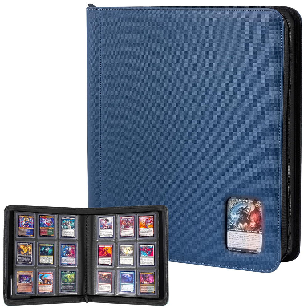 ProCase Top Loader Binder front cover with durable PU leather protecting cards during storage.