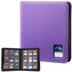ProCase top loader binder exterior in purple shows durable waterproof PU leather for protection