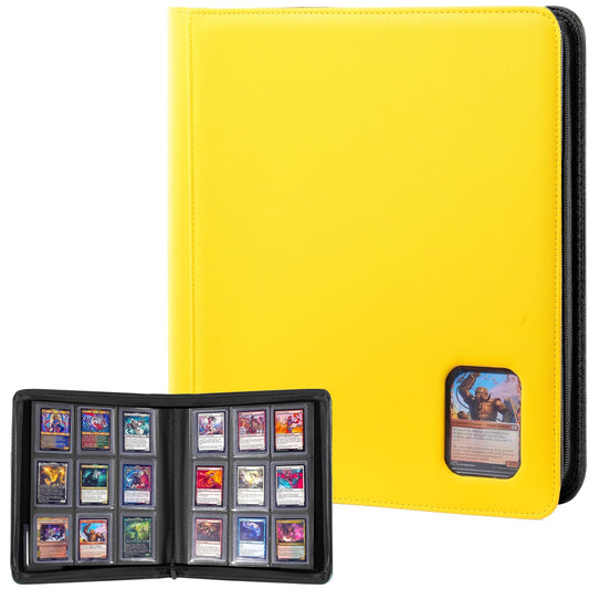 ProCase top loader binder front view with 9-pocket layout for quick access