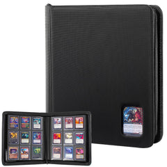 ProCase top loader binder front view with clear card windows for quick identification