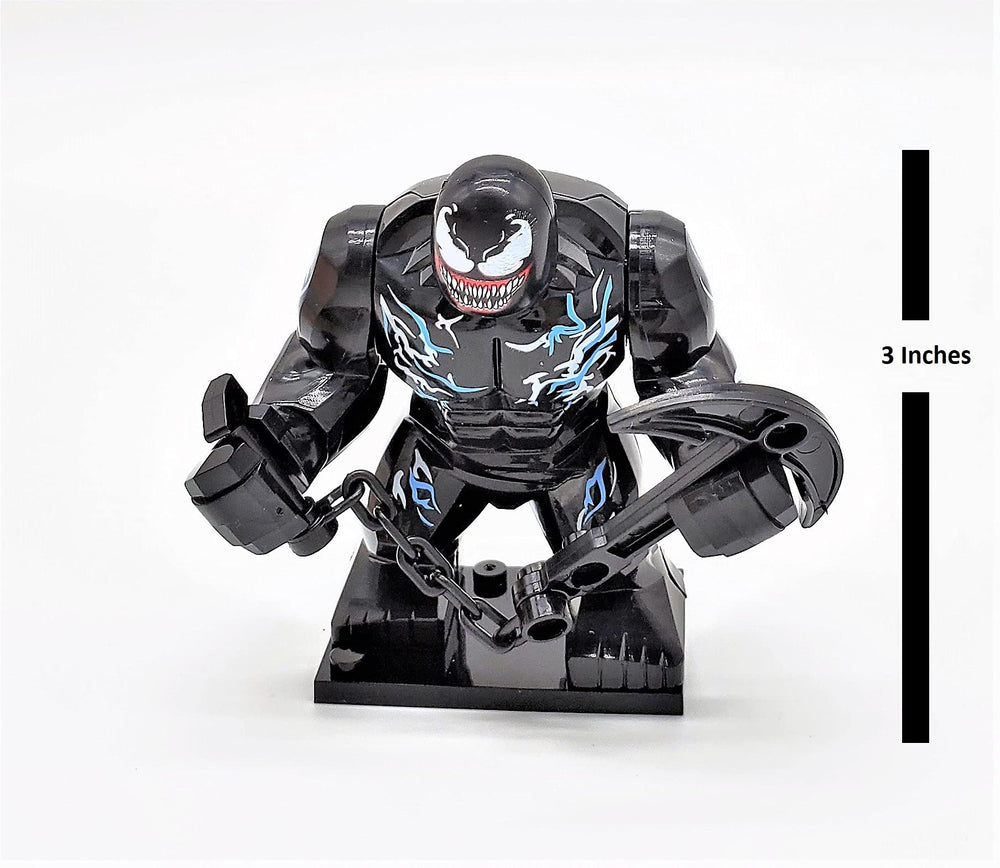 Prodigy Toys Venom interchangeable heads highlight dual forms for versatile posing.