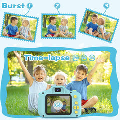PROGRACE Kids Camera records 1080P video for vivid family memories.