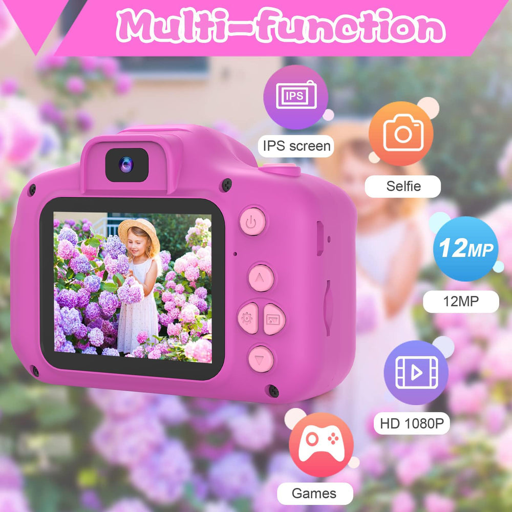 PROGRACE Kids Camera records 1080P video for clear memories.