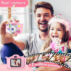 PROGRACE Kids Camera IPS display highlights bright, clear images.
