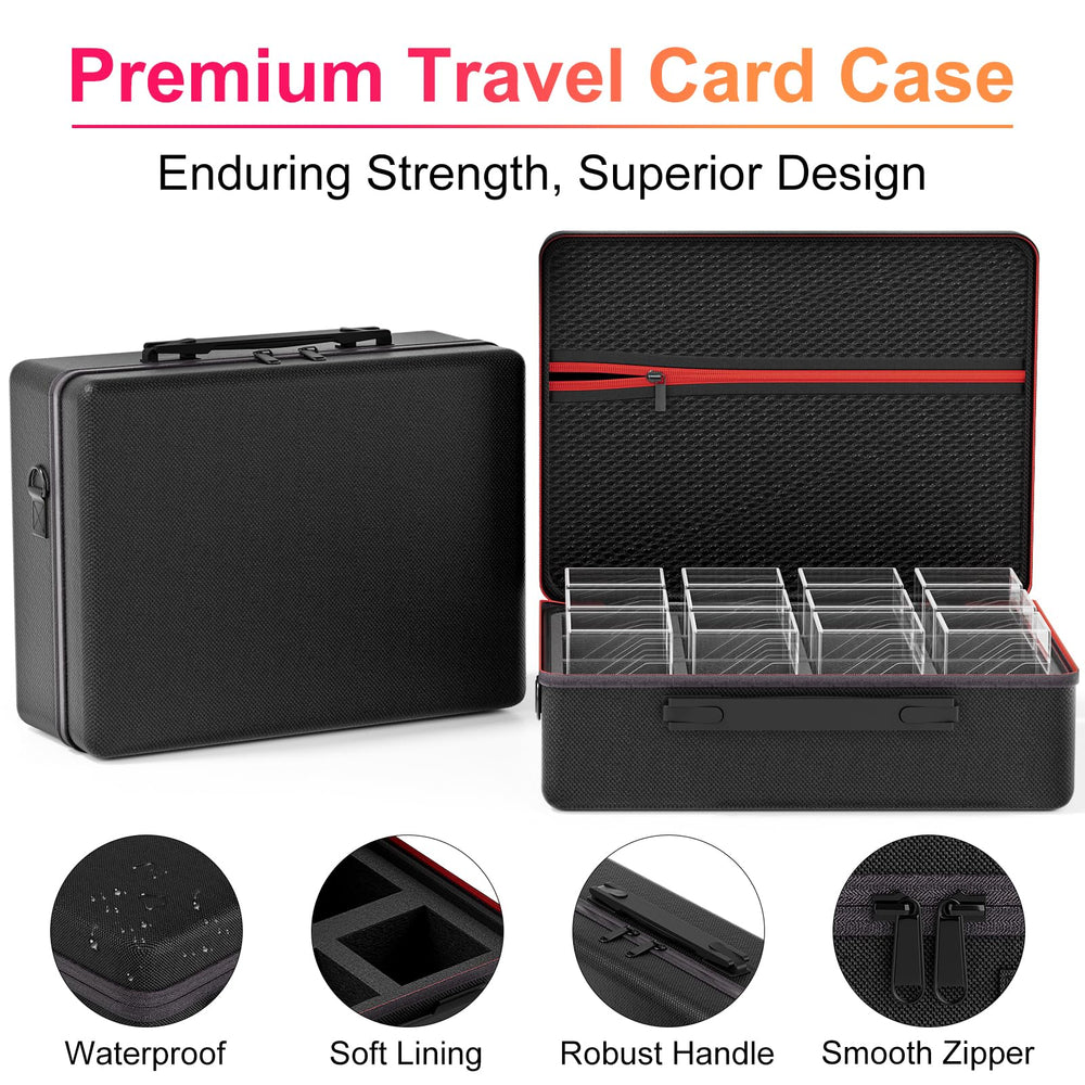 Proijeut acrylic boxes protect cards from scratches and bends.