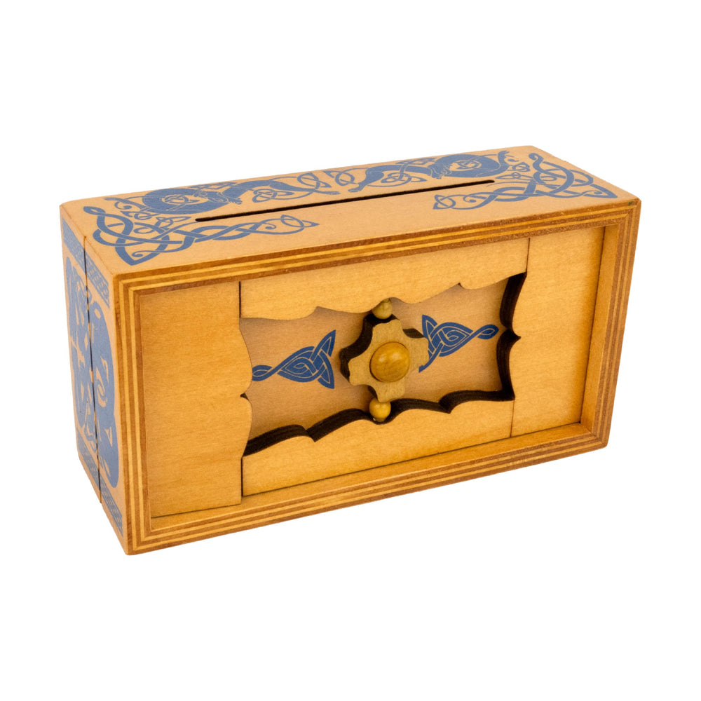 Viking Sea Chest open showing secret compartments and hidden gift slot for cards