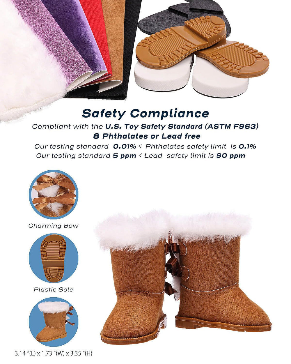 Prollete gift box packaging showcases a ready-to-gift doll shoe set.