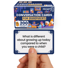Prompta 200 cover shows a ready-to-gift deck for warm family conversations.