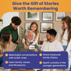 Prompta 200 in-hand cards encourage meaningful chats with grandparents.