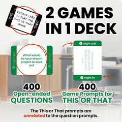 Prompta 400 Cards showing five categories to match team dynamics