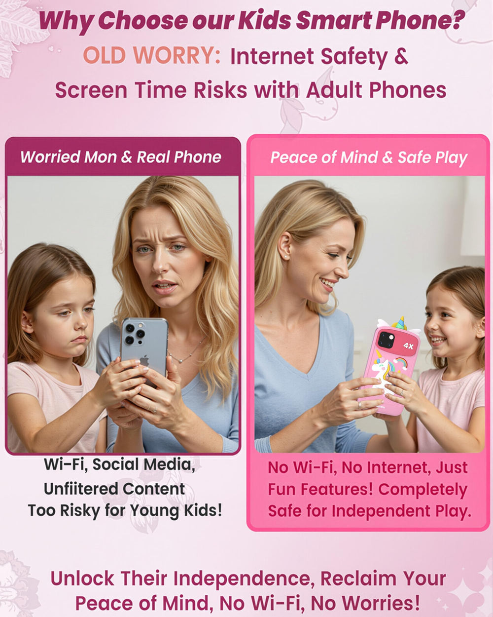 Psalms & Pals Kids Phone games menu highlighting educational content