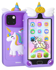 Psalms & Pals kids smart phone front view for safe imaginative play.