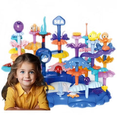 PSDVAYI Ocean Underwater World Coral Toy, 76-piece set for creative ocean-building play.