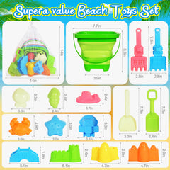 PUBUBLLE beach shovels and sand scoops set for creative sand play.