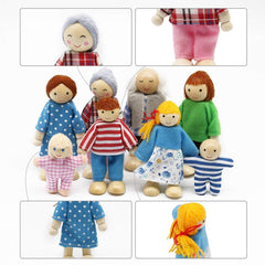 PUCKWAY son and daughter dolls with movable limbs for dynamic pretend play