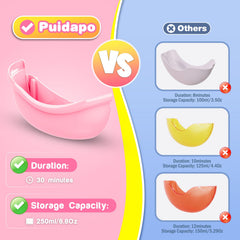 Puidapo adhesive hooks secure the bubble toy to smooth bath surfaces