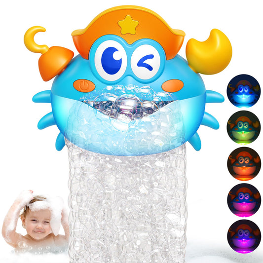 Puidapo light-up bath bubble machine with LED bubbles for engaging bath time