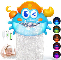 Puidapo rechargeable crab bath toy with LED bubbles for engaging bath time.