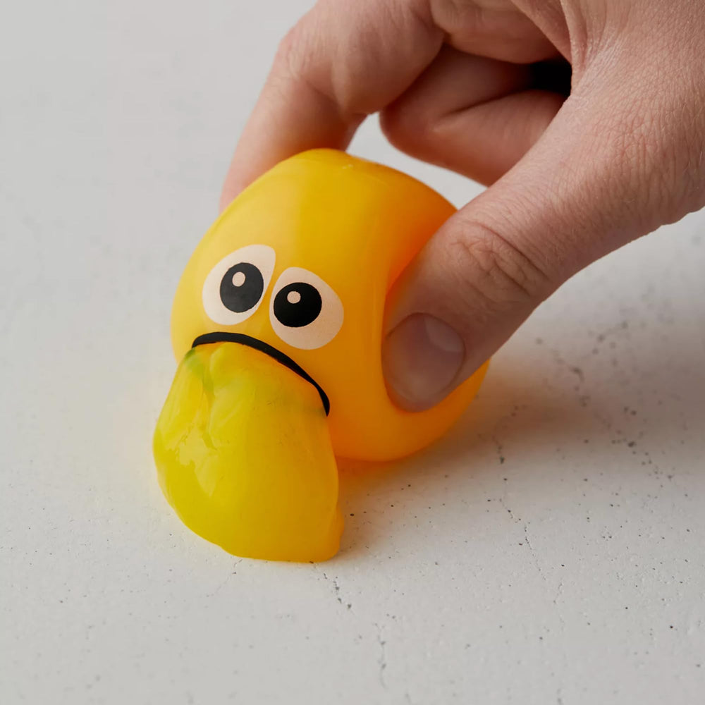 Puking Ball slime stored in the included bag.