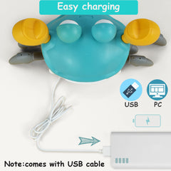 PULASIDO crawling crab toy with lights and sounds delights babies