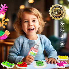 PULASIDO STEM-friendly craft kit encourages color recognition and fine motor skills.