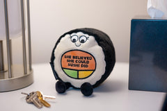 Punchkins collectible plushie offers cute decor and personality on a shelf
