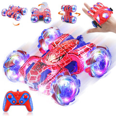 Punieayi gesture RC car with wholebody LED lights for nighttime play and visibility.