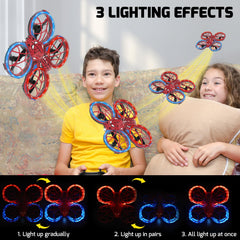 Punieayi Spider mini drone hovering with altitude hold for steady indoor play
