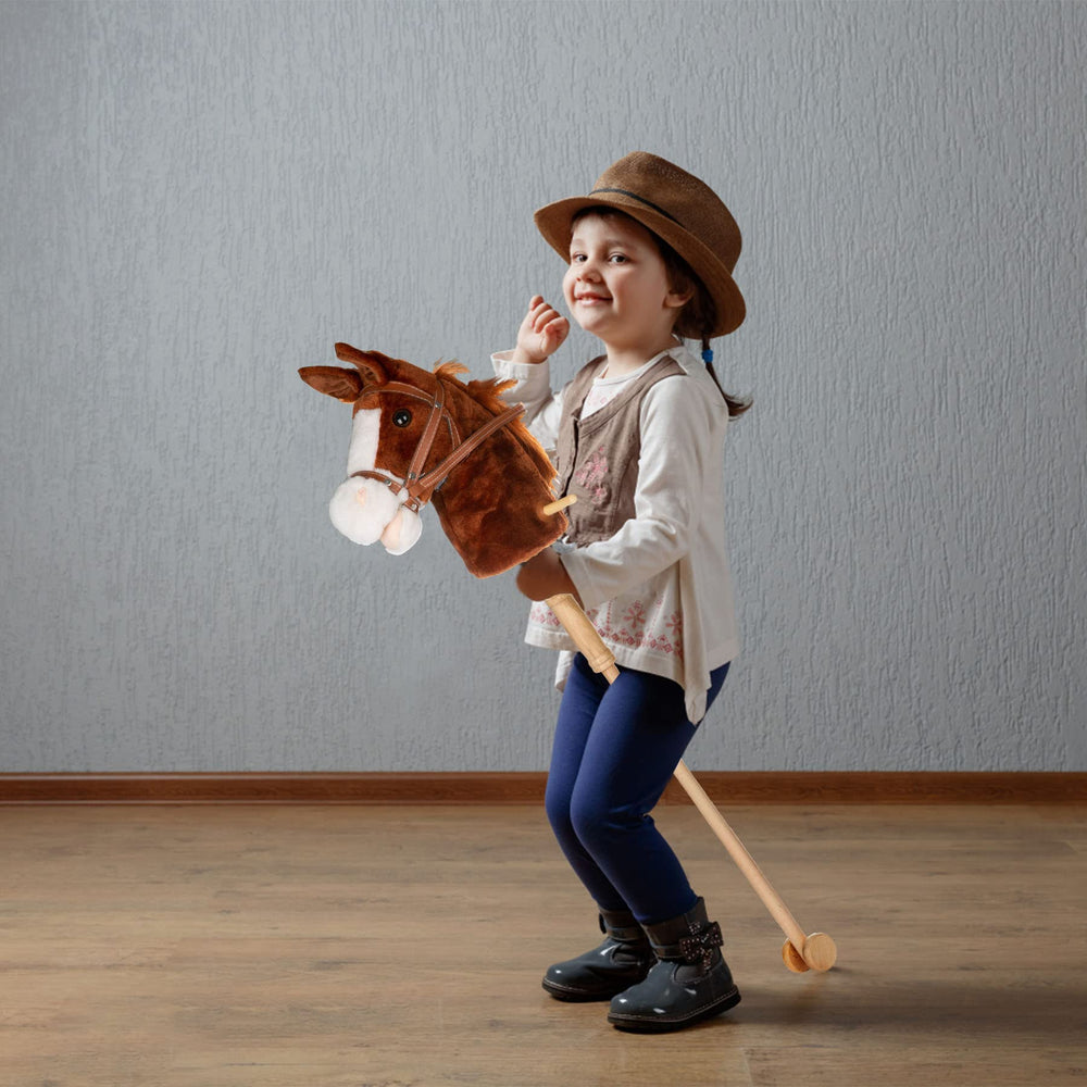 PUNP plush horse stick imaginative play boosts motor skills during adventures