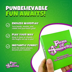 Puns of Anarchy players enjoying a lively game night.