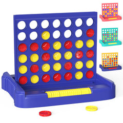 Pup Go 4 in a Row with blue discs ready for a family game night and strategic play