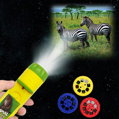 Pup Go dinosaur torch disc helps storytelling during bedtime with bright visuals