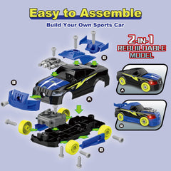 Pup Go Take Apart Car engine: realistic detail fuels imaginative construction.