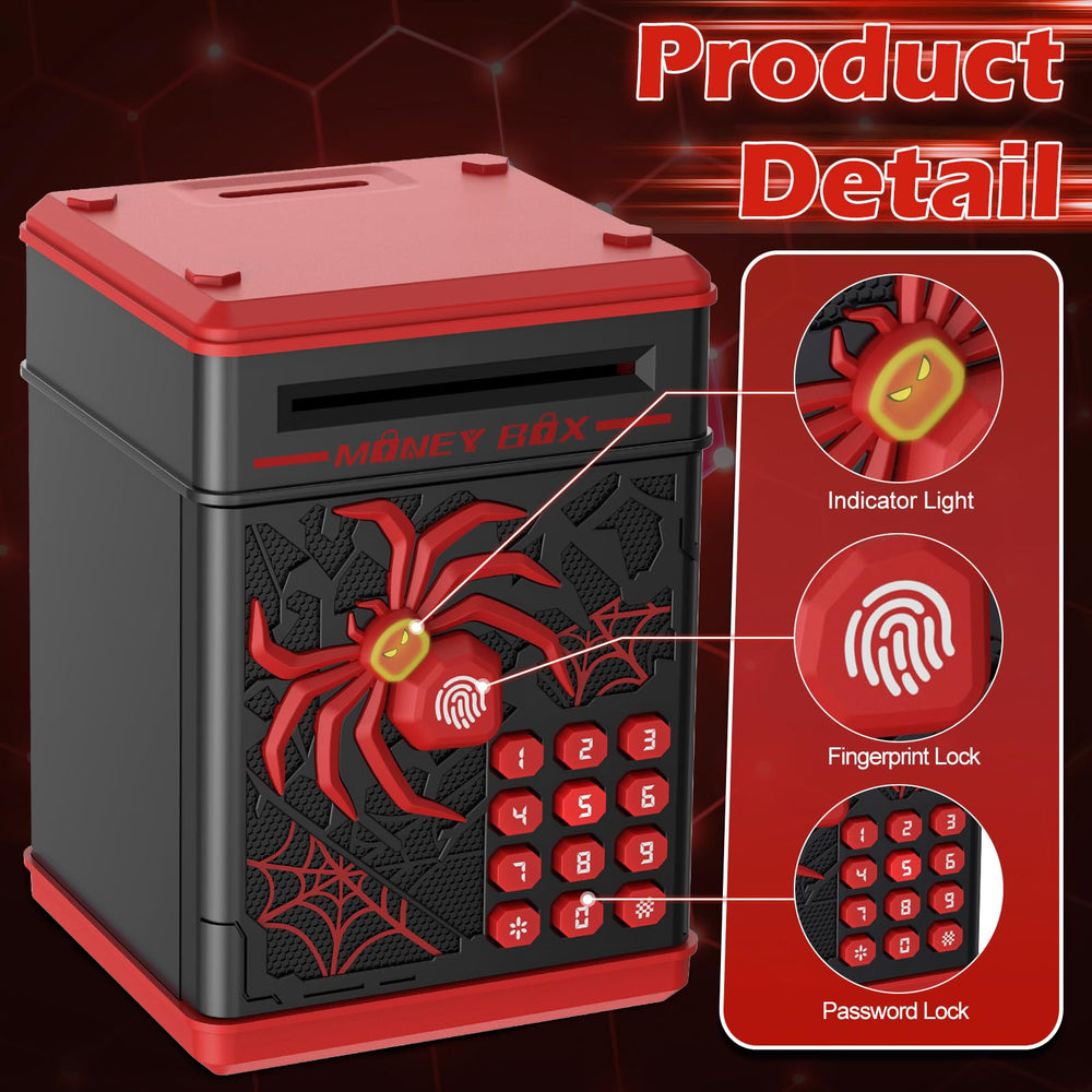 Pupidiu Spider head lights up when the initial password is entered.