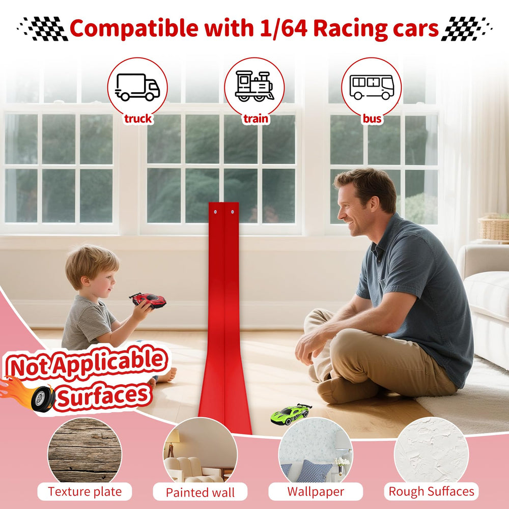 Puppiluv diecast cars positioned for fast, competitive racing on the tracks