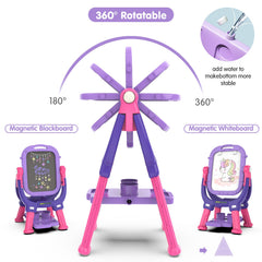 PUPPSITTY easel in handheld mode for painting on the floor, table, or sofa