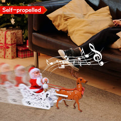 PUPPY GO Santa Elk Sled doll ABS construction showcases durability.