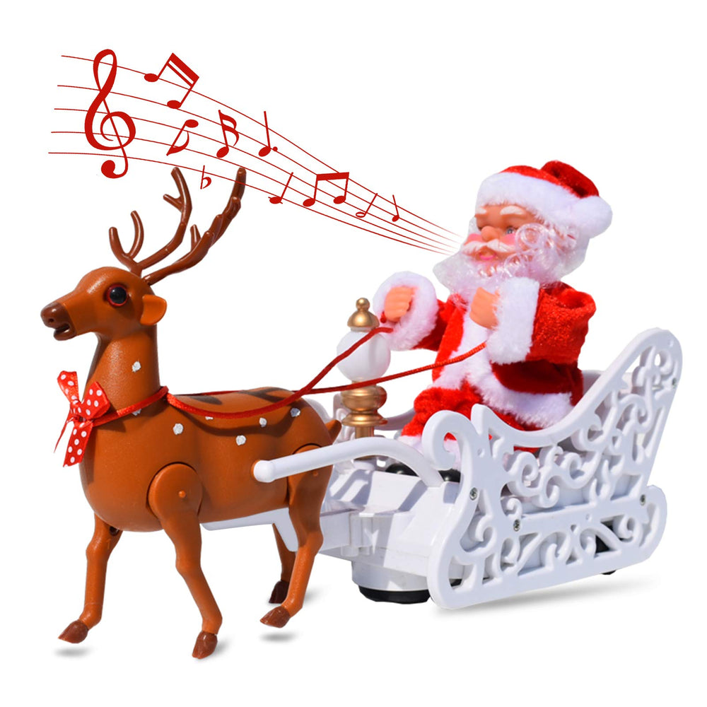 PUPPY GO Santa Elk Sled doll walking action offers festive play for kids.