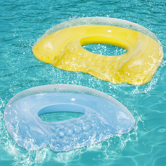 PuppyuWill 2-pack pool float chairs - stable lounge for cooling relaxation.