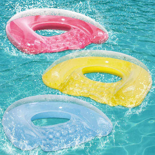 PuppyuWill 3-pack Drifter chair hammock pool floats displayed for stable lounging on water