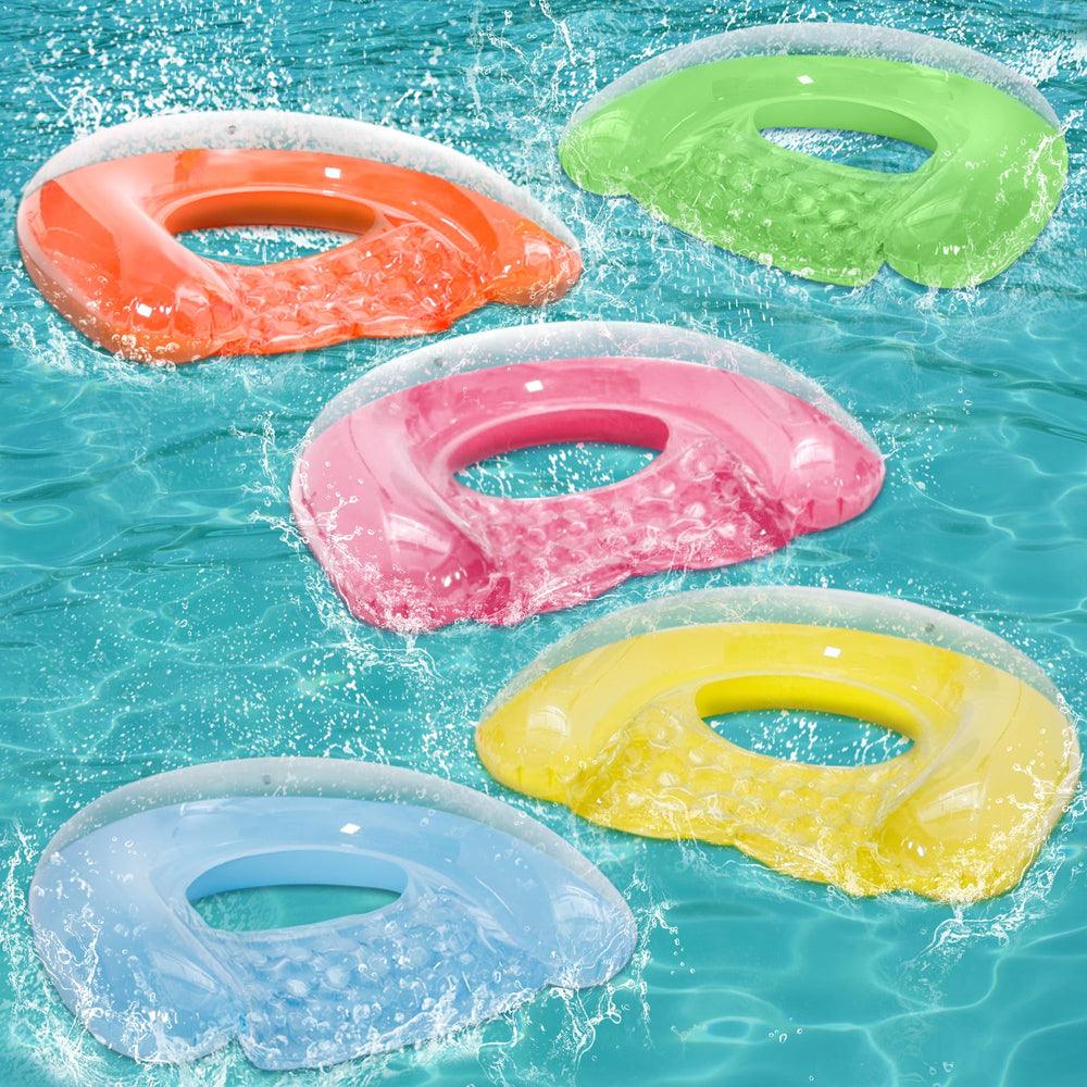 PuppyuWill 5-pack pool floats setup for easy, group-friendly water lounging