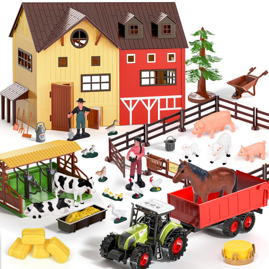Pupu Pig tractor with trailer lights for engaging farm play.