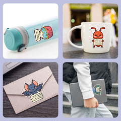 Puraesla 200-design sticker set for daily motivation.