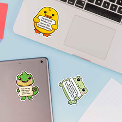 Puraesla notebook stickers to brighten study notes.