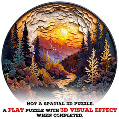 Purdicra 3D vision puzzle pieces inviting focused concentration.