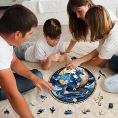 Purdicra laser-cut wood puzzle edges with smooth finish
