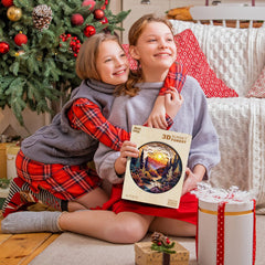 Purdicra non-toxic wood puzzle safe for family use and play.