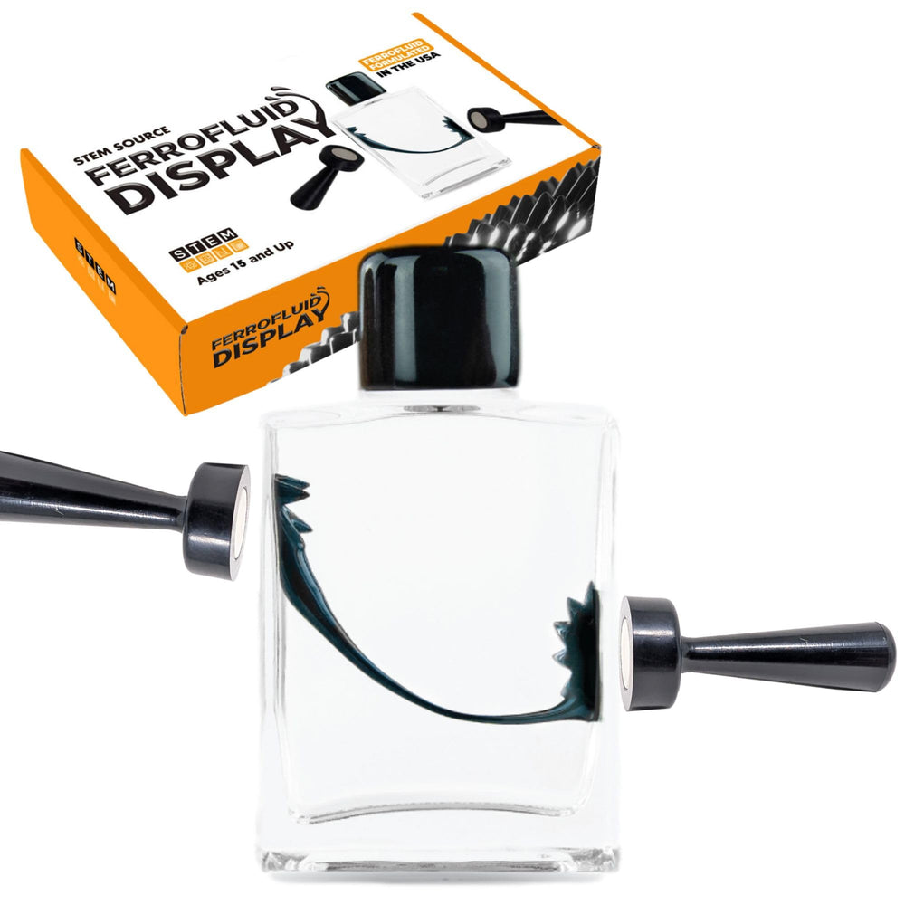 Pure Source ferrofluid dancing in a bottle captivates curious minds with dynamic motion.