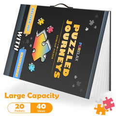 Purelax protective film guards puzzles against wrinkles and moisture during storage.