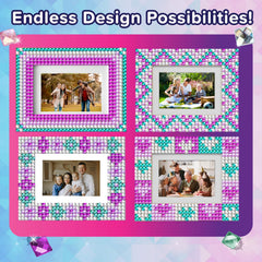 Purple Ladybug frame mosaic kit latex gloves protect small hands